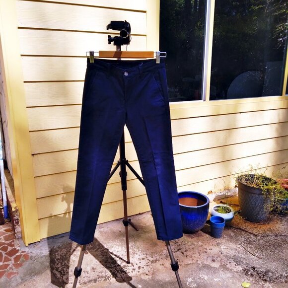 AG  "Slim Khaki Crop"  'Skinny Straight' Navy  Pedal Pusher Capri Pants Sz 23R - Picture 11 of 11